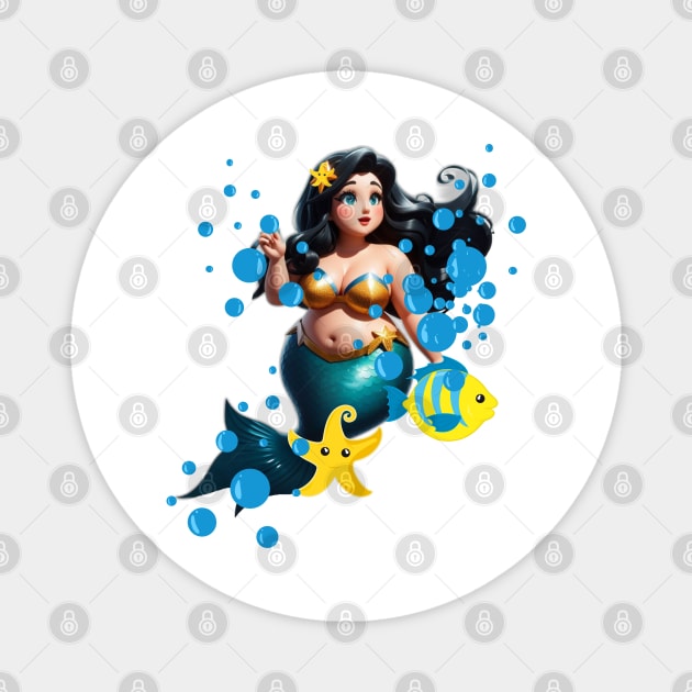 Beautiful Sirenas in The Mermaid World Magnet by MGRCLimon